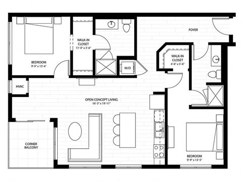 a black and white floor plan of a house